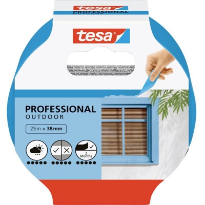 tesa®, nastro di precisione da pittore (outdoor) (L x P) 25 m x 38 mm blu 56251 contenuto: 1 rotolo