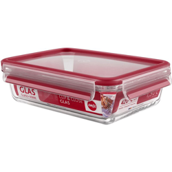 Emsa 513920 - Contenitore Clip&Close in vetro per alimenti, rettangolare, 1,3 L, trasparente en oferta