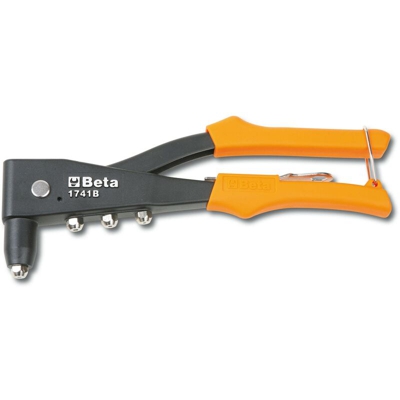 Rivettatrice con 4 testine intercambiabili art 1741B Beta Utensili - 6 PEZZI