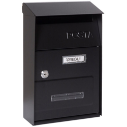 Cassetta Post. Acciaio Nero Verniciato - DOMUS características