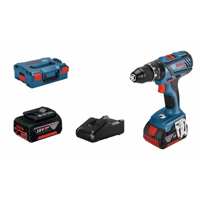 Bosch Trapano - Avvitatore a batteria GSB 18V-28, 2 batterie GBA 18V, Caricabatteria GAL 18V-40 - 06019H400C
