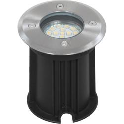 Ranex 5000.461 Faretto a Pavimento Rotondo a LED in Acciaio Inossidabile/Plastica/Vetro Spazzolato precio