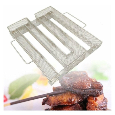 Generatore di fumo freddo per grill – affumicatore in acciaio inox in forma di M – 22.5x17.5x4.5cm - OOBEST