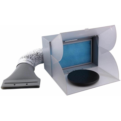 BD-512 Mini cabina di verniciatura cabina di aspirazione 3m³/min., illuminazione a LED e tubo di scarico - Bc-elec