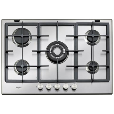 Piano Cottura a Gas Ambient da 75 cm 5 Fuochi Gas Colore Inox