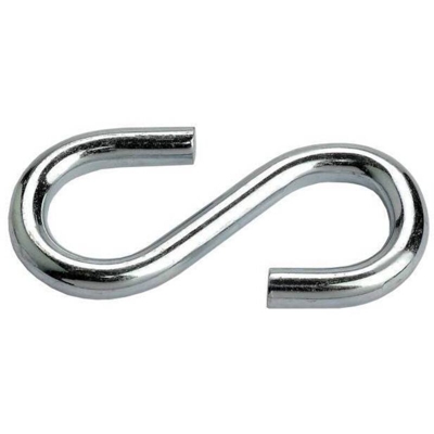 Gancio ad esse in acciaio zincato lunghezza mm.40, diametro filo mm.3,4 - Salone
