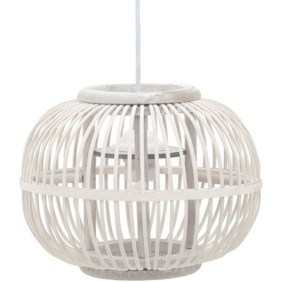 Lampadario da Soffitto Bianco in Salice 40 W 30x22 cm Globo E27 - VIDAXL