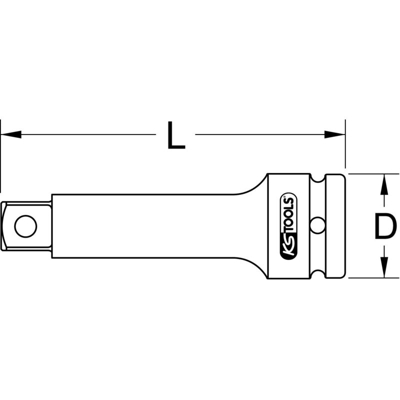 Kstools - KS TOOLS Estensione di forza 3/4', 90 mm