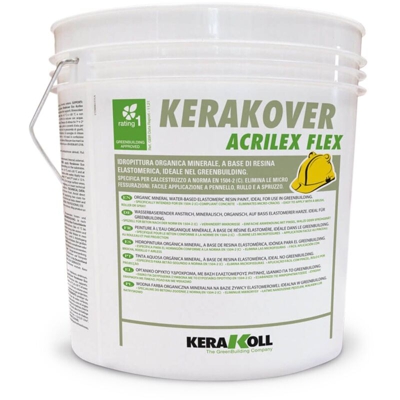 idropittura organica minerale eco compatibile KERAKOVER ECO ACRILEX FLEX 14 lt - bianco - Kerakoll