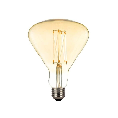 Lampadina New ORLEANS - Trasparente in Vetro, Rame, 12,5 x 12,5 x 14 cm, 1 x E27, 4 W, Dimmable LED 230 Vac, 250 Lumen, 2000 K - HOMEMANIA