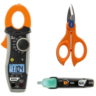 Ht Italia - Kit HT Pinza amperometrica + Forbice taglicavo + Cercafase HA004013
