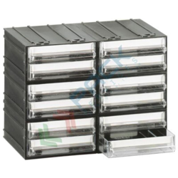 Cassettiera modulare 'T/B' con 12 cassetti - Trasparente - Mobil Plastic precio