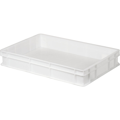 Cassa alimentare sovrapponibile chiusa 60x40 h. 11 - Bianco - Mobil Plastic