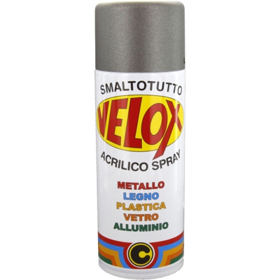 6 PZ Di VELOX SPRAY FERRO MICACEO GRIGIO MEDIO ML.400 - ITAL G.E.T.E.
