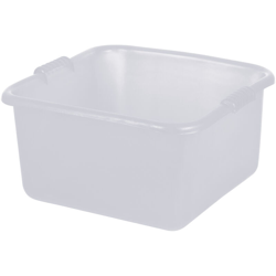 Bagno quadro / bacinella in plastica 32x32 per alimenti - Bianco neutro - Mobil Plastic en oferta