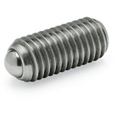 Ganter Norm elementi GN 615.3 della M6 di KN – federnde Stampa pezzi con esagono incassato, Argento, 5 pezzi - GANTER NORMELEMENTE