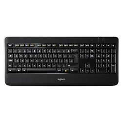 Wireless Illuminated Keyboard K800, RF Wireless, AZERTY, Francese, Nero, 240h, Microsoft Windows XP / Windows Vista / Windows 7 características