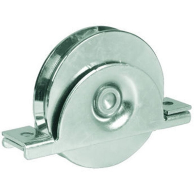 Ruota Per Cancelli Gola V Art. 393 Con Supporto Diametro Mm.140 - FERRAMENTA MARTINA