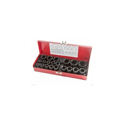 Bussole Boccole Per Pistola Avvitatore Pneumatico Set Kit 20 Pz Da 1/2" 8-32Mm - TP