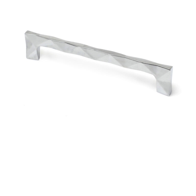 Maniglia in stile moderno, Zama, Cromato Lucido, 160 mm interasse. Marchio REI