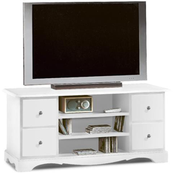 Porta Tv In Legno Colore Bianco Opaco características