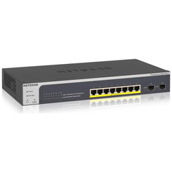 Switch con 8 Porte Gigabit Ethernet (10/100/1000) PoE+ / 2x SFP Colore Grigio características