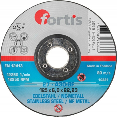 Disco Abrasivo Inox 125X6,0Mm Fortis