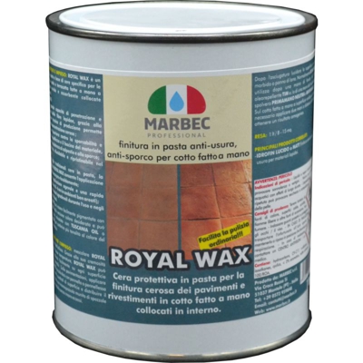 ROYAL WAX 5LT | Finitore in pasta anti-usura, anti-sporco per cotto fatto a mano - MARBEC