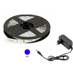 Housecurity - STRISCIA LED SMD 3528 300 LED 5 METRI STRIP BOBINA IP 65 BLU PIU ALIMENTATORE 2A características