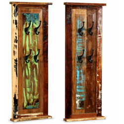 2 Pz Appendiabiti in Legno Massello di Recupero 38x100 cm - ASUPERMALL precio