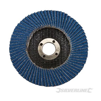 Disco a lamelle in zirconio 100 mm Grana 60 - Silverline