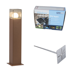 Palo da giardino denmark - Moderno - Alluminio,Plastico - Ruggine - Quadrato Max. 1 x Watt - Qazqa características