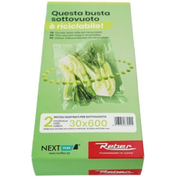 Sacchetti Sacchetto Buste Sottovuoto 2 Rotoli da 30x600 cm per Alimenti - REBER precio