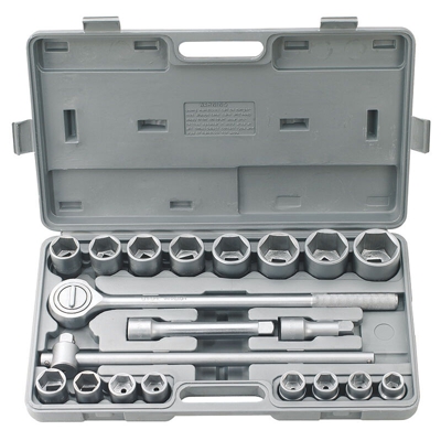 Serie Cassetta Di Chiavi A Bussola Da 3/4" E Accessori 20 Pz Fervi 0181