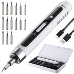Mini Cacciavite Elettrico Precisione Ricarica USB Avvitatore Smartphone 15 Punte - BAKAJI en oferta