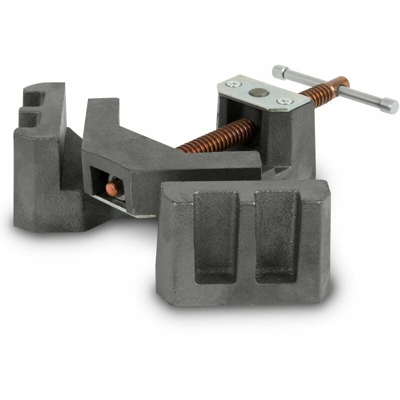 90° Morsa angolare (Larghezza di mascelle 75 mm, Apertura alare 55 mm, Altezza ganasce 35 mm, Coda di rondine, Asse mandrino orientabile) - EBERTH