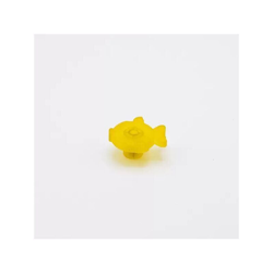 Pomolo giallo a forma di pesce 44x41x23mm - 427P Animalier - POLIDEAS precio