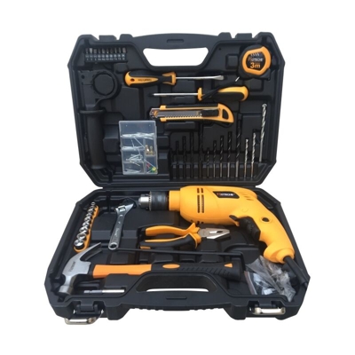 Trapano elettrico a percussione 600W 13mm in valigetta con 110 accessori Hoteche - BMC - GRECOSHOP