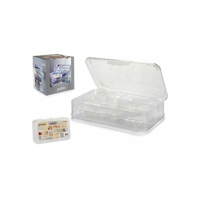 Contenitore per Sistemare Multiuso Plastica (21,5 x 5 x 13 cm) - BIGBUY HOME