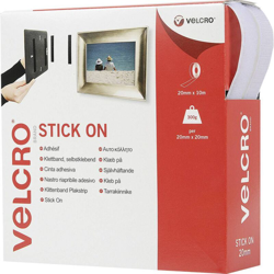 VELCRO® VEL-EC60219 Nastro a strappo da incollare Lato morbido e lato rigido (L x L) 10000 mm x 20 mm Bianco 10 m en oferta