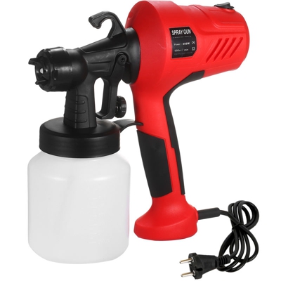 Asupermall - Della vernice elettrico spruzzatore rimovibile ad alta pressione per verniciatura a spruzzo Pistola aria regolabile e Vernice Flow