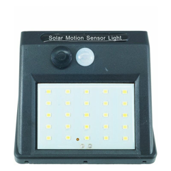Faretto Pannello Solare Sensore Movimento Crepuscolare 25 Led Esterno - BS en oferta