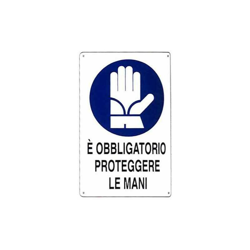 Cartello Protezione Mani 20X 30 Alluminio - MACHIERALDO en oferta