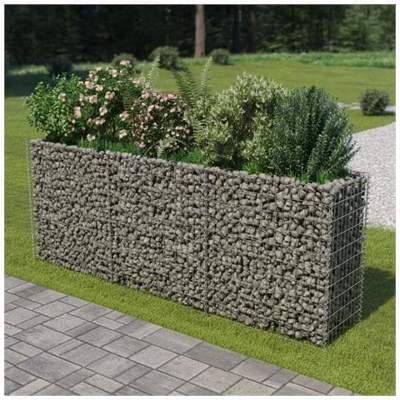 Gabbione Fioriera In Acciaio Zincato 270x50x100 Cm