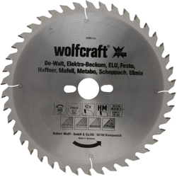 Wolfcraft lama per seghe circolare da banco HM, di prec., 42 denti características