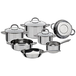 990 097 Montreal - Set Di 10 Pezzi, In Acciaio Inox, Argento, 24 Cm, 10 Unità precio