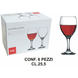 Calice Conf. 6 Pz. Cl.25 Emperador Vino - BIGHOUSE IT características