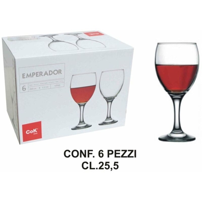 Calice Conf. 6 Pz. Cl.25 Emperador Vino - BIGHOUSE IT