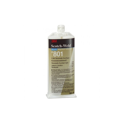 Adesivo acrilico flessibile per plastiche 3M DP801 cartuccia da 50 ml verde