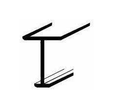 PROFILO T ALLUMINIO TENDE BALCONE mm 23 m 5.0 - PROFILATI ALLUMINIO